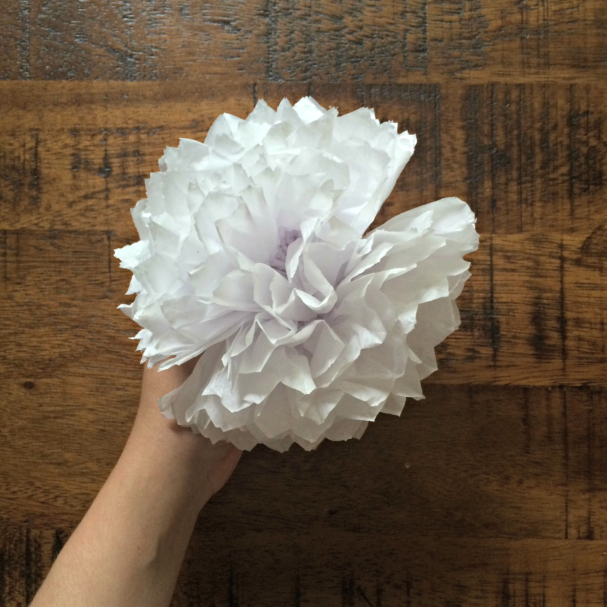 Make a Crepe Paper Flower Garland - A Beautiful Mess