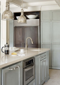 Gray Blue Kitchen Cabinets