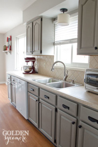 Gray Kitchen Cabinets Black Hardware