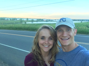 This was taken in front of the house where we stayed, and the race started right at the lake behind us.  AWESOME.