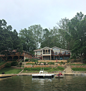 The beautiful lake house, even on a cloudy day!