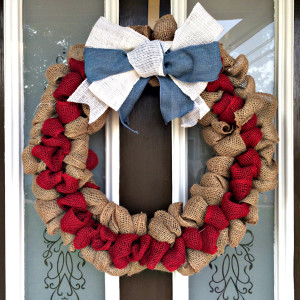 How To Make A Patriotic Burlap Wreath Final