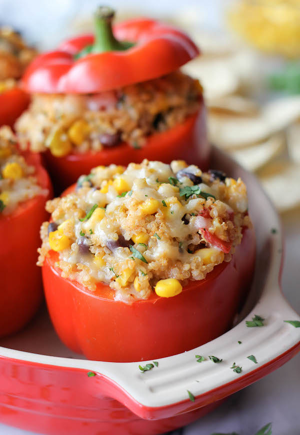 Damn Delicious Quinoa Stuffed Peppers