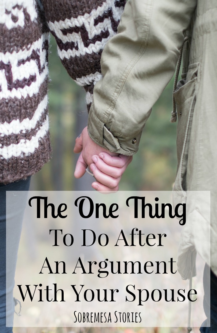 Doing this ONE thing after an argument has changed our marriage. Have you ever done this with your spouse? Great marriage advice from Sobremesa Stories!
