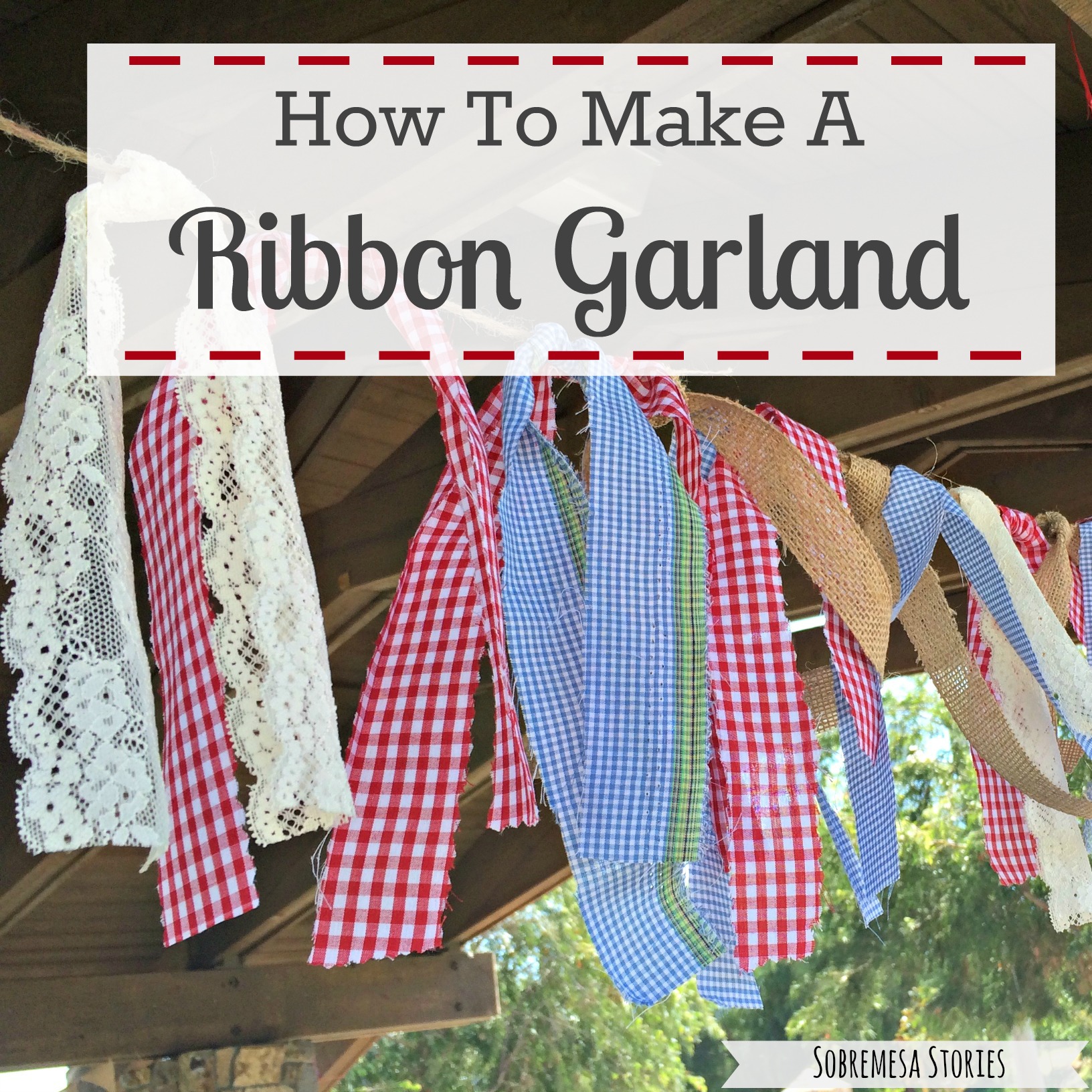 How To Make A Ribbon Garland