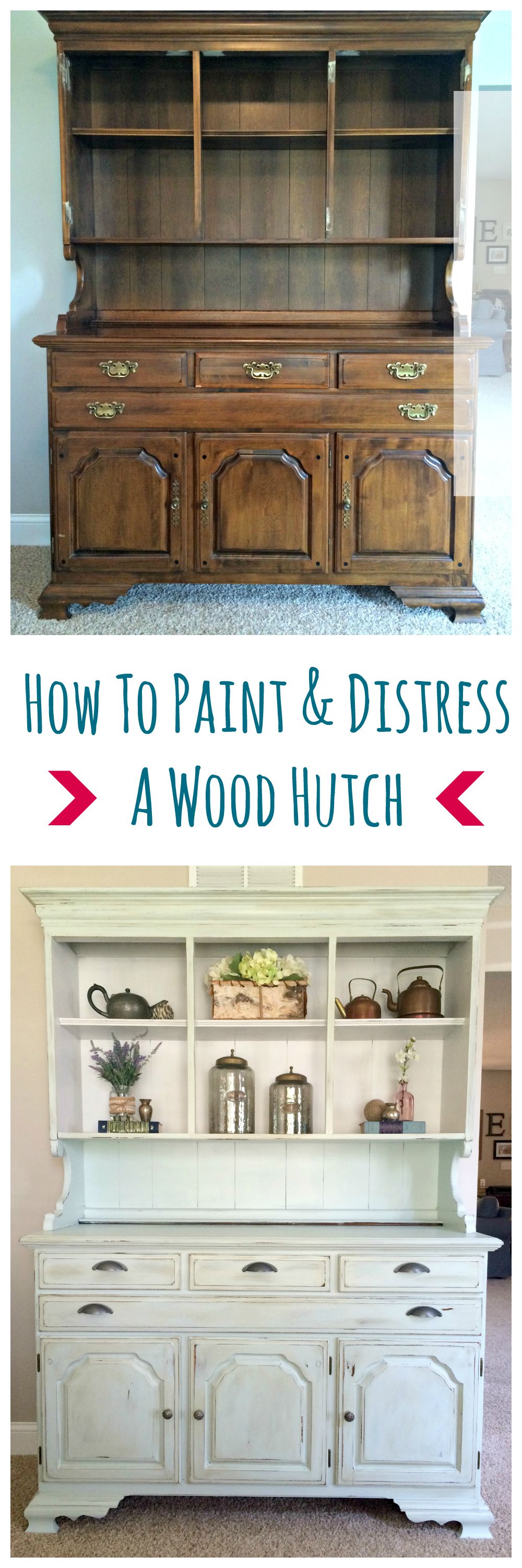 How To Paint And Distress A Hutch Sobremesa Stories Blog