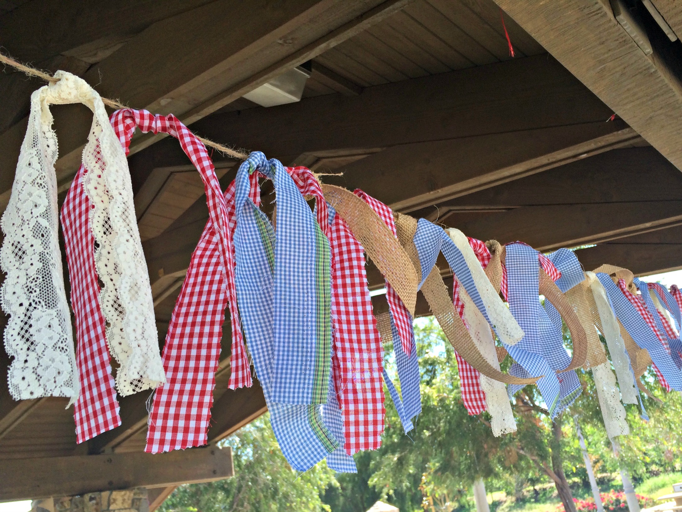 Ribbon Garland Closeup