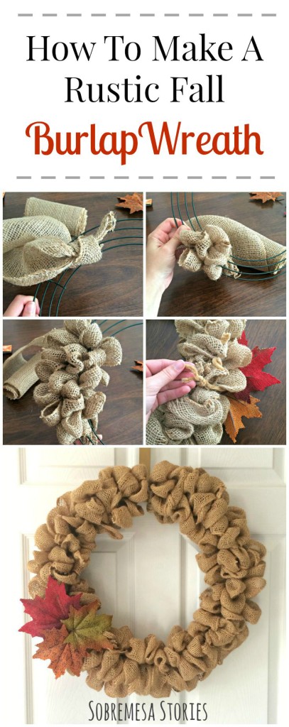 This rustic fall burlap bubble wreath is simple, beautiful, easy to make, and involves just a few materials. Check out this post for the easy step-by-step tutorial!