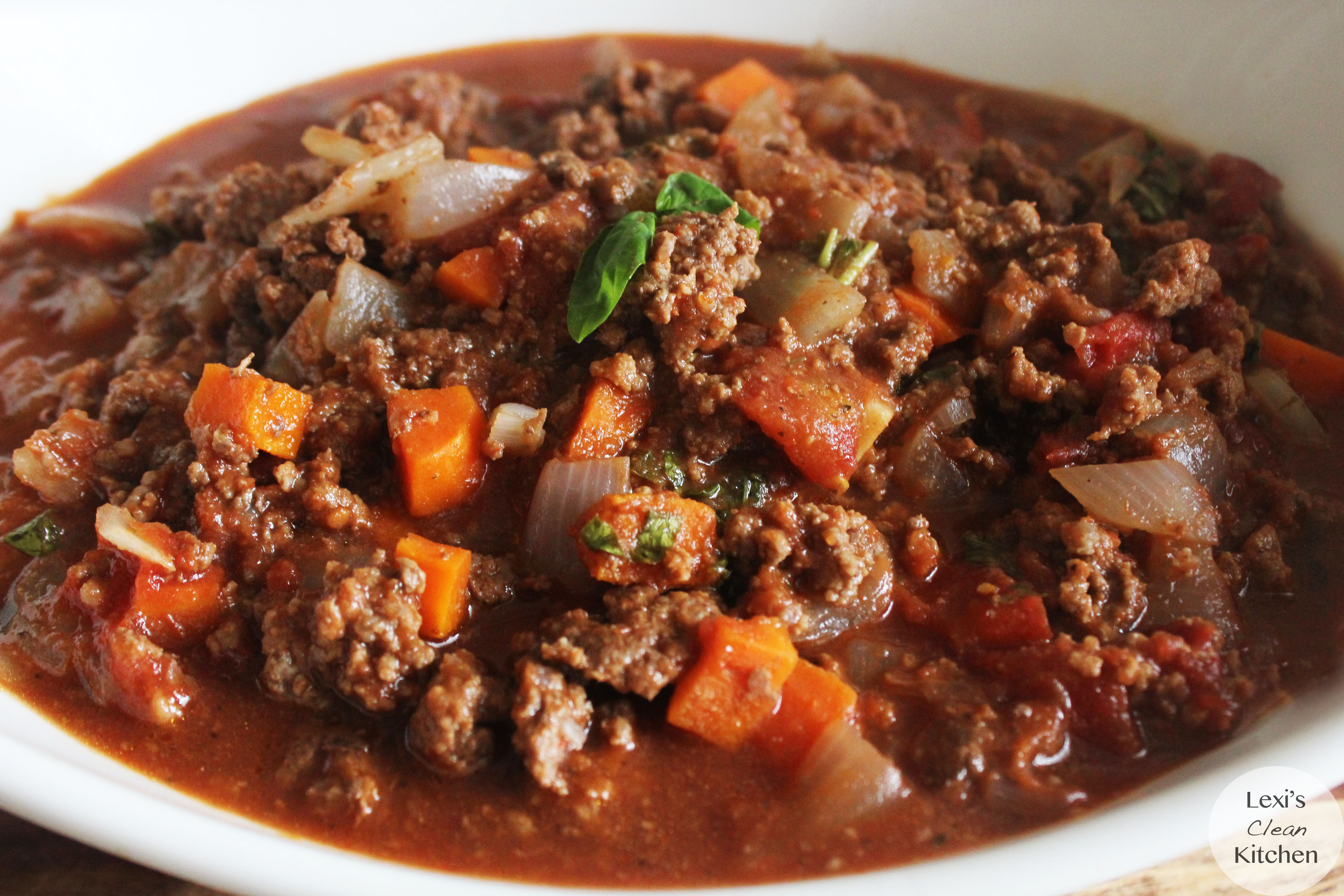 Lexi's Clean Kitchen Meat Sauce