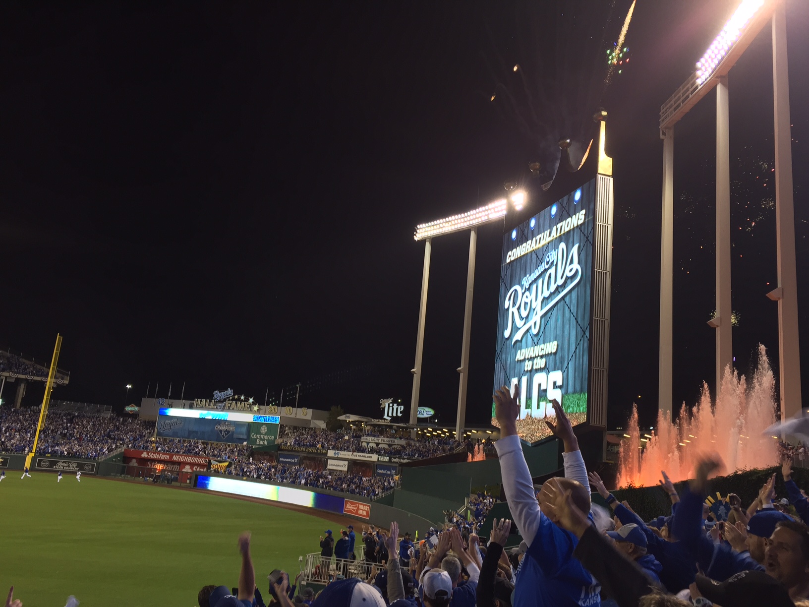 Jordan's view from a Royals' game he went to last week!