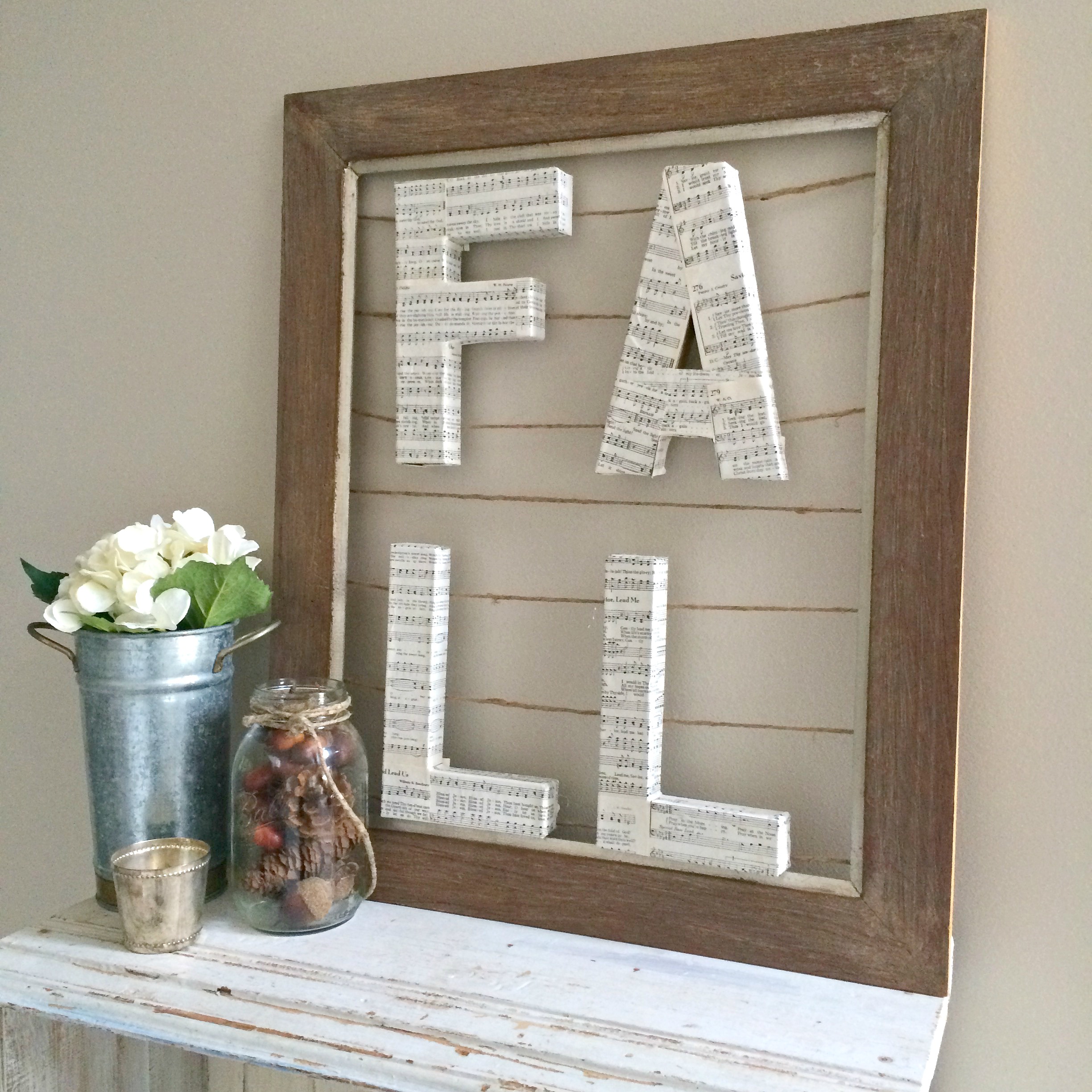 This neutral fall sign is a unique project to add some cozy charm to your fall decor! And so easy too!