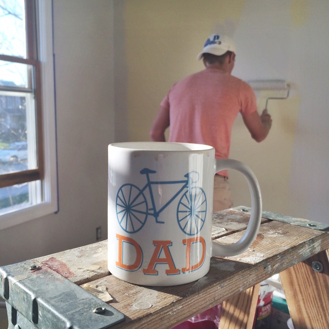 Jordan Painting Nursery With Dad Mug
