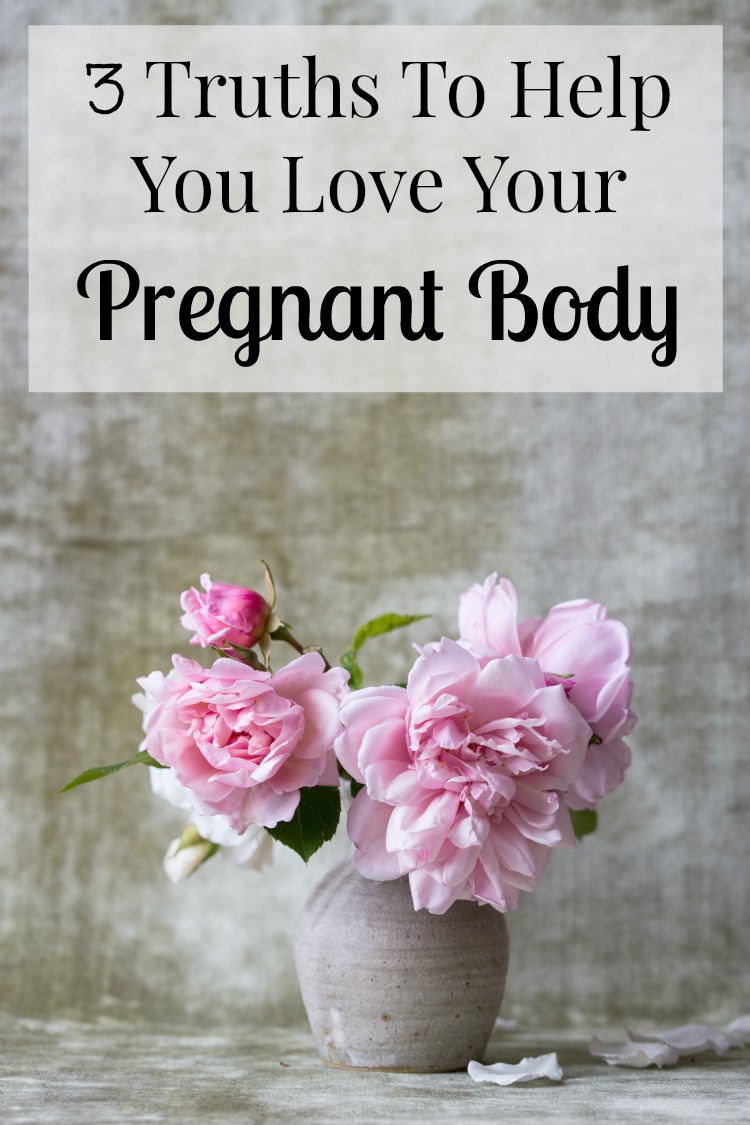 These three truths can help set you free from body shaming and comparison in pregnancy so you can learn to love your new pregnant body!