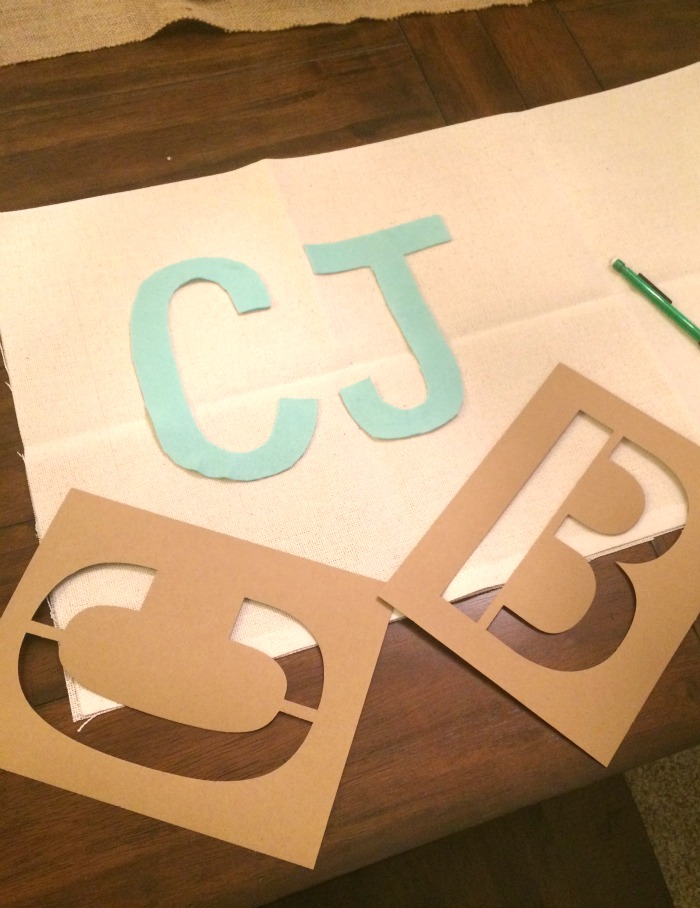 Easy Cheap Initials Pennant Tutorial Instructions Cutting the pennant