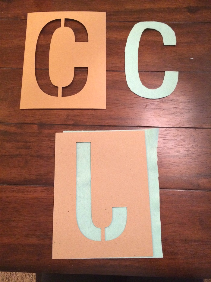 Easy Cheap Initials Pennant Tutorial Instructions