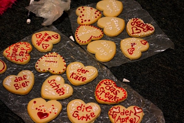 German cookies my best friend and I made for our intensive German class!