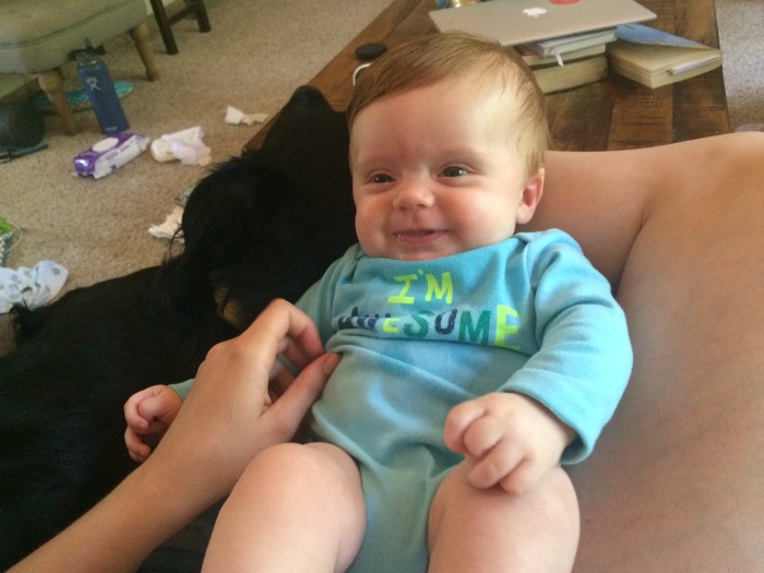 Caleb's Four Month Update Smiles And Olive