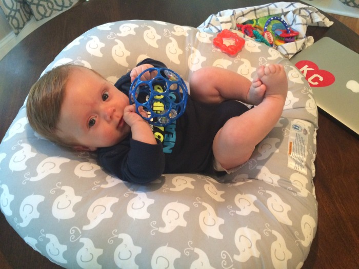 Caleb's Four Month Update Toy
