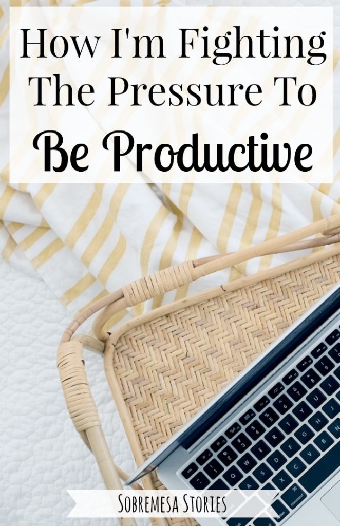 Do you ever feel tied to your to-do list and like you're failing because you can't get it all done? This post shares what you can fight the pressure to be productive and choose something better!