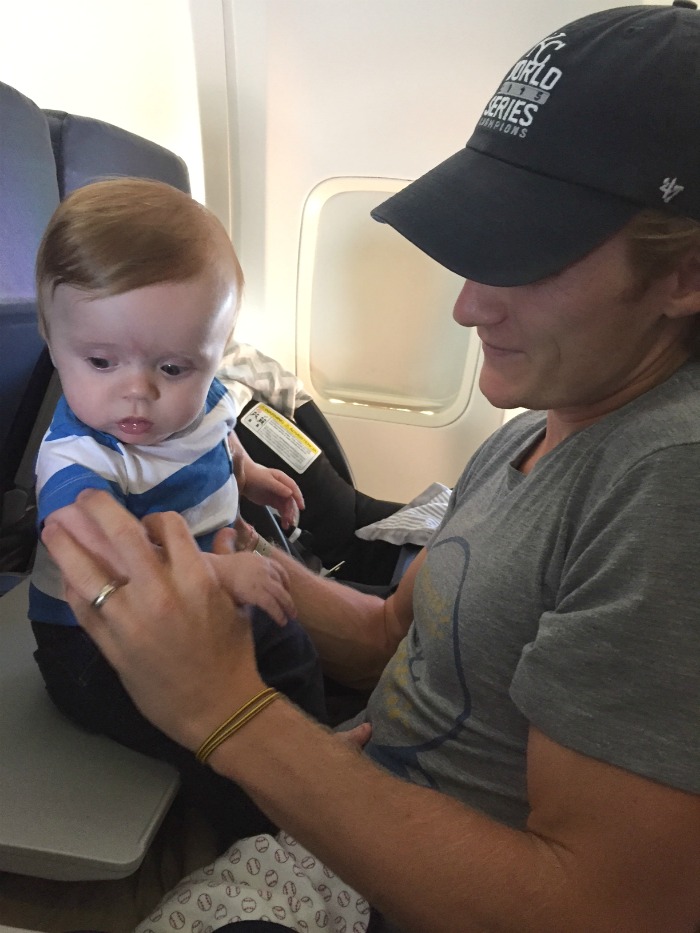 Caleb on Plane With Jordan