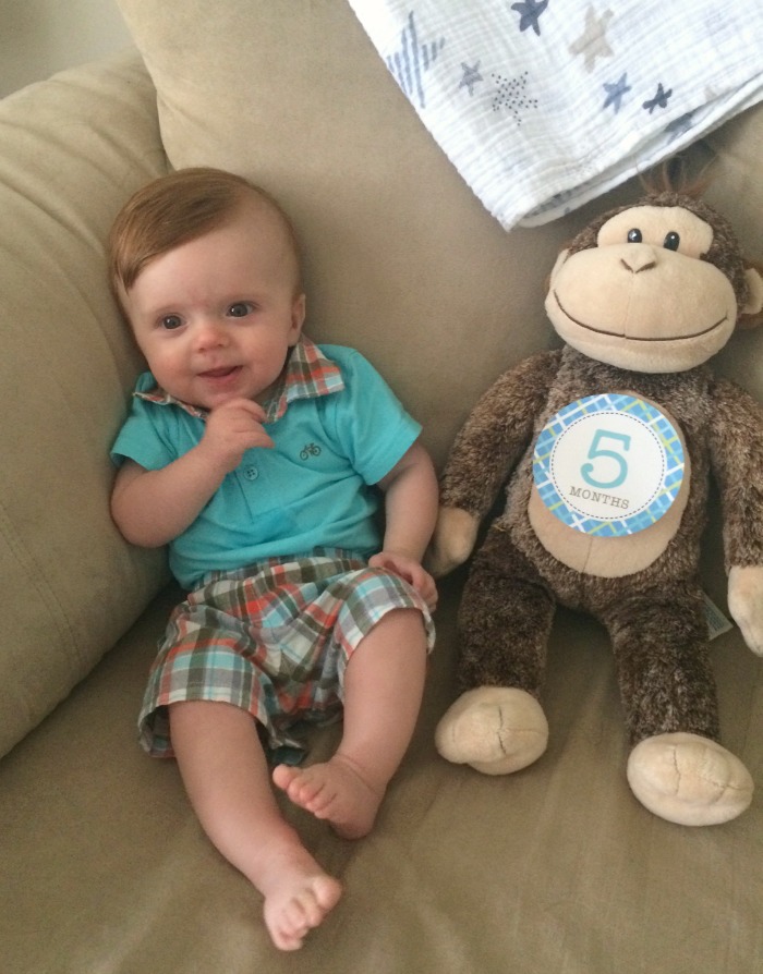 Caleb's Five Month Update Picture