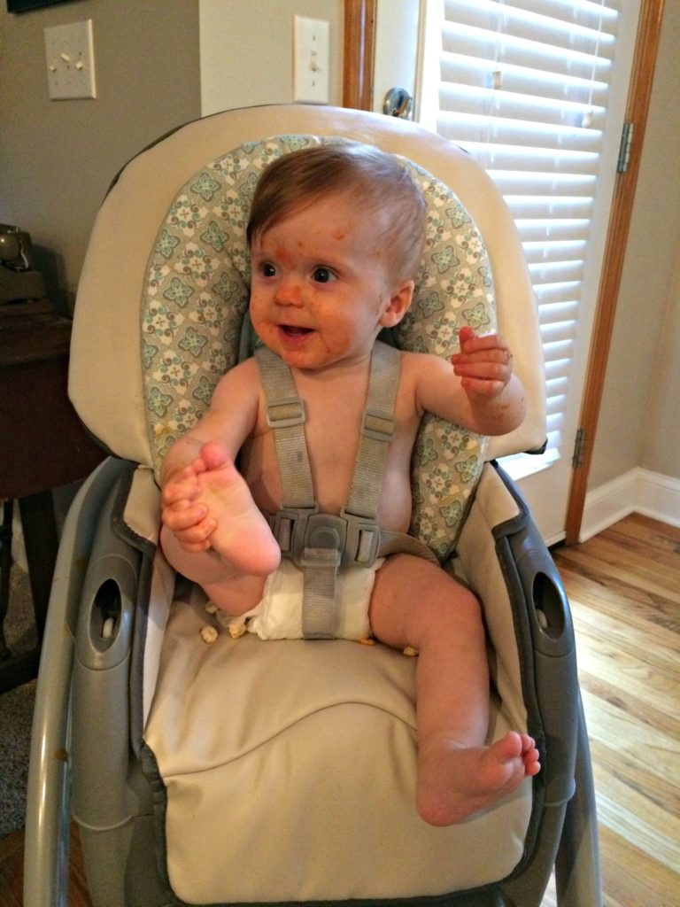 calebs-8-month-update-high-chair