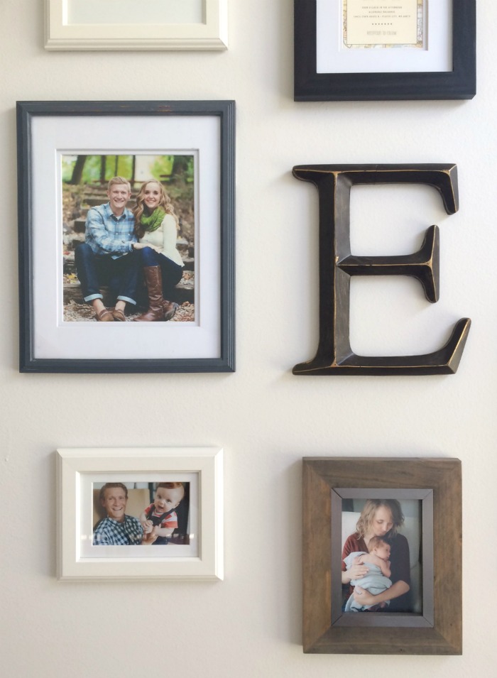 Our Staircase Gallery Wall Photos And Letter
