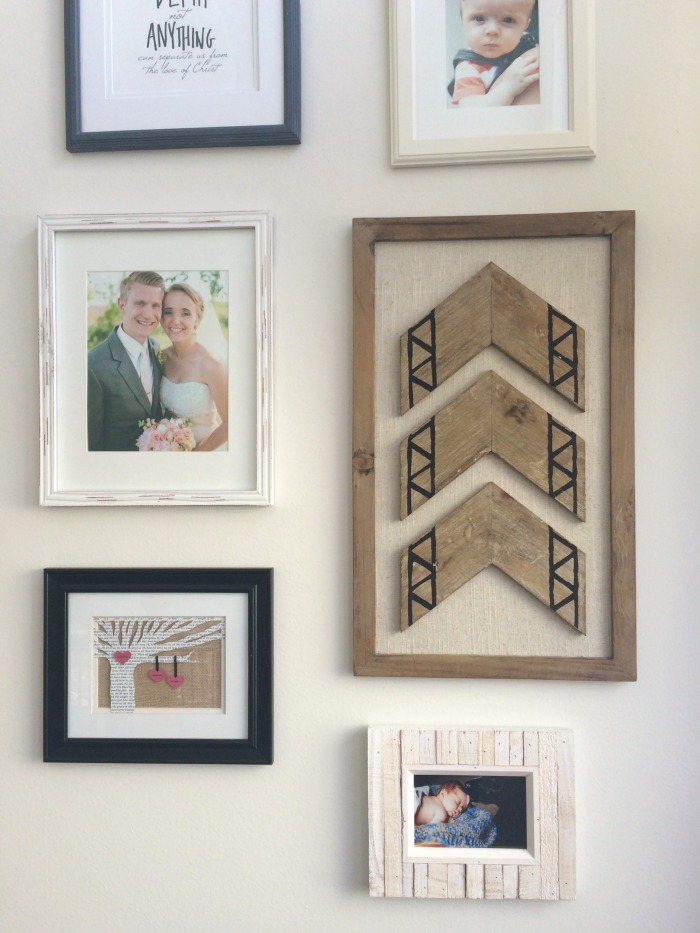 Our Staircase Gallery Wall Photos And Wooden Art