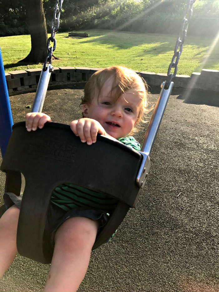 Caleb On Swing Park