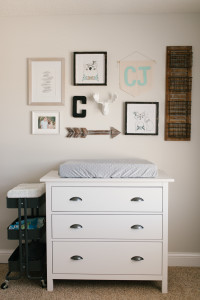 Caleb's Rustic Neutral Nursery Reveal With White, Gray, and Wood Accents, Ikea Changing Table, and D Lawless Hardware