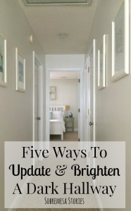 Is your hallway dark and outdated These 6 tips will help you to update and brighten a dark hallway for cheap!